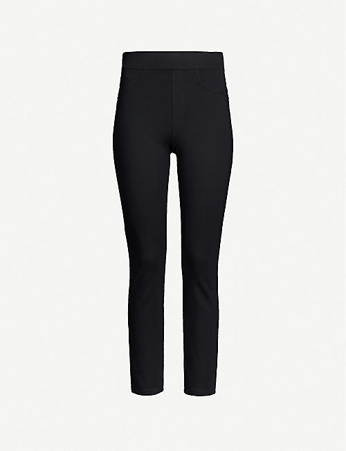 SPANX: 4-Pocket high-rise skinny stretch-ponté trousers