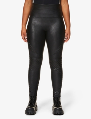 SPANX - Quilted faux-leather leggings