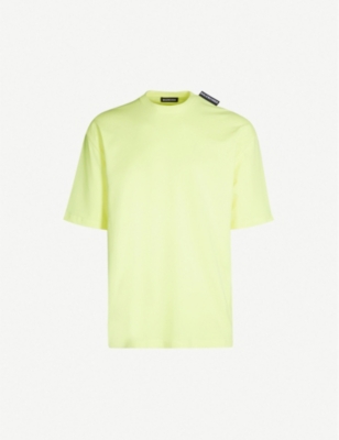 balenciaga lime green shirt