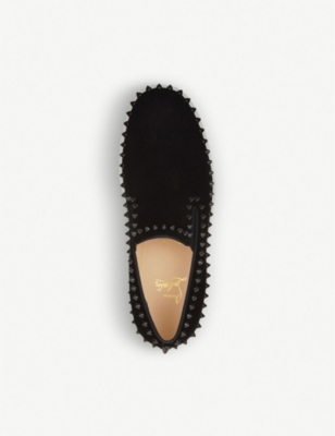 CHRISTIAN LOUBOUTIN Pik Boat Flat veau velours