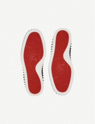 CHRISTIAN LOUBOUTIN Pik Boat Flat veau velours