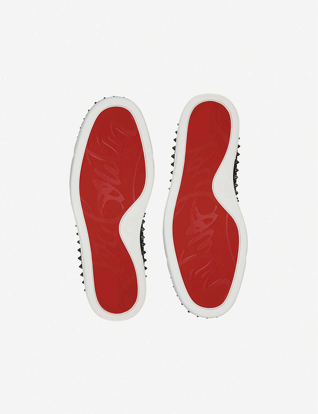 CHRISTIAN LOUBOUTIN Pik Boat Flat veau velours