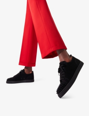 louboutin mens black trainers