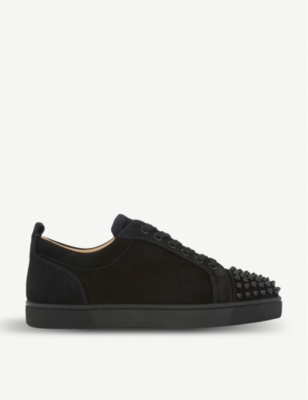 Christian Louboutin Black Louis Junior Spikes Sneakers