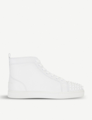 louboutin spikes white