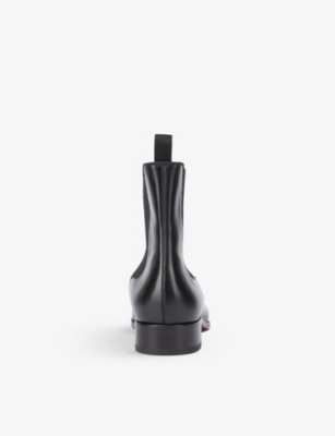 CHRISTIAN LOUBOUTIN: Samson flat calf Patine Boots