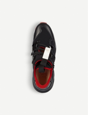 louboutin mens trainers black