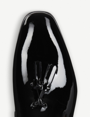Dandelion Tassel patent-leather loafers