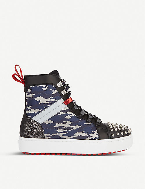 CHRISTIAN LOUBOUTIN Shoes Mens Selfridges | Shop Online Christian louboutin high top Black Spikes, Gr. 40 46