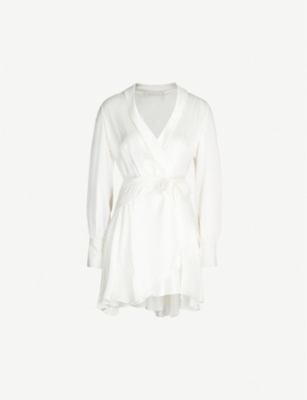 zimmermann white silk dress