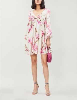 zimmermann corsage knot midi dress