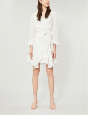 moncur frill wrap dress