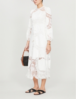 zimmermann bonita crochet dress