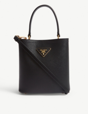 PRADA - Mini leather bucket bag | Selfridges.com