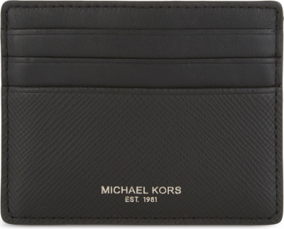 MICHAEL KORS - Harrison leather card holder | Selfridges.com