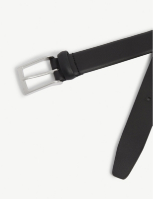 Anderson's Andersons Mens Black Soft Leather Belt In Black