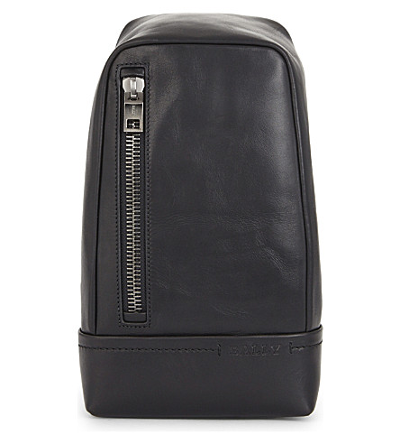 Bally Tanis Novo Leather Sling Bag In Black | ModeSens