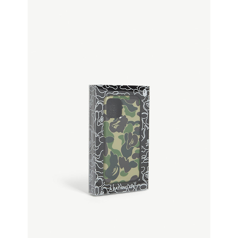 A Bathing Ape Camouflage Print Resin Iphone Ii Case In Green