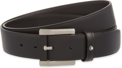 MONTBLANC   Square pin buckle leather belt