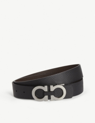 FERRAGAMO: Gancini reversible leather belt