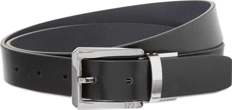 ZEGNA   Reversible leather belt