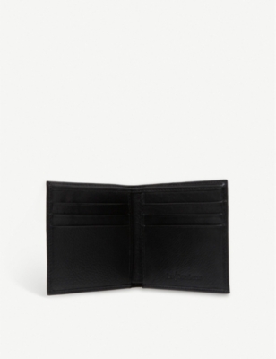 Shop Ralph Lauren Mens Pony-embossed Pebbled Leather Billfold Wallet Black