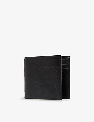 POLO RALPH LAUREN: Pony-embossed pebbled leather wallet
