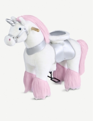 unicorn plush ride on