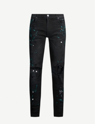 mike amiri paint splatter jeans
