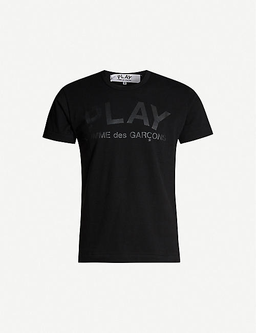 COMME DES GARCONS PLAY: Reverse logo-print cotton-jersey T-shirt