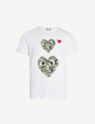 comme des garcons play big heart logo tee