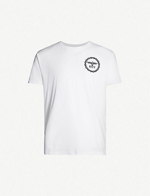 BOY LONDON: Graphic-print cotton-jersey T-shirt
