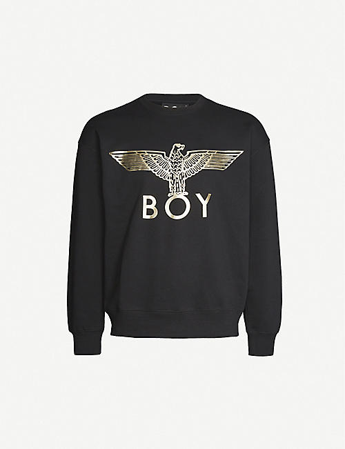BOY LONDON: Graphic-print cotton-jersey sweatshirt