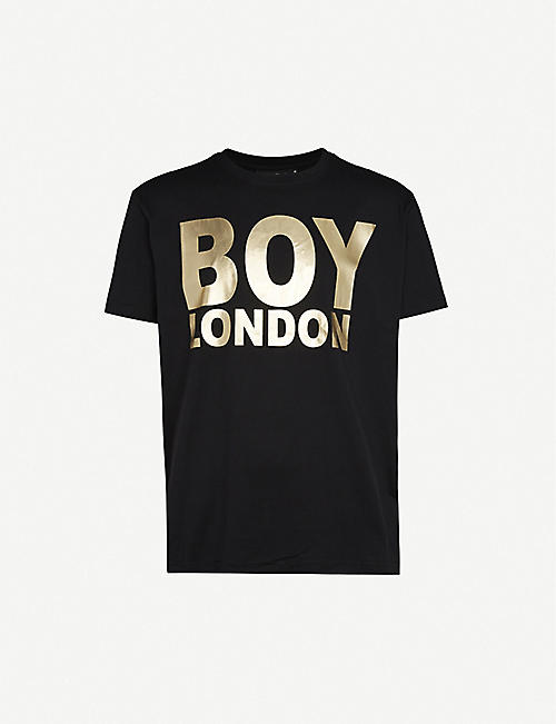 BOY LONDON: Logo-print cotton-jersey T-shirt