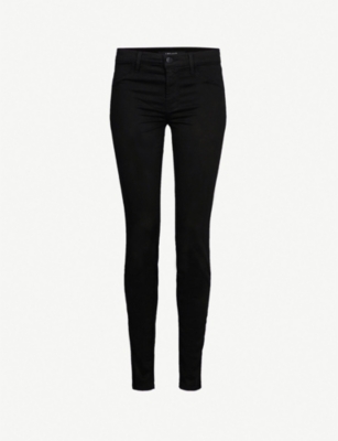 J BRAND 485 Luxe Sateen super-skinny mid-rise jeans