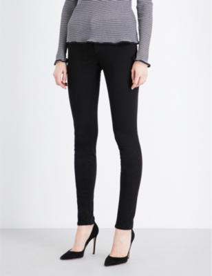 J Brand 485 Luxe Sateen Mid-Rise Super Skinny Jeans, Black (24) at   Women's Jeans store