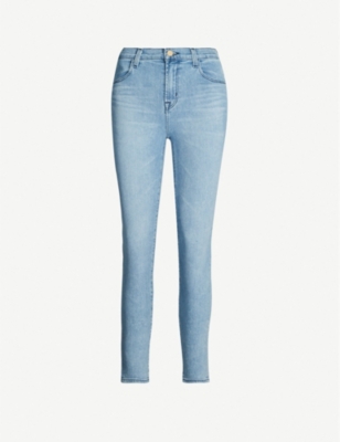 J BRAND Alana cropped high-rise faded skinny jeans
