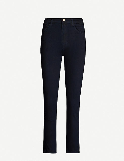 J BRAND: Ruby high-rise cropped cigarette jeans