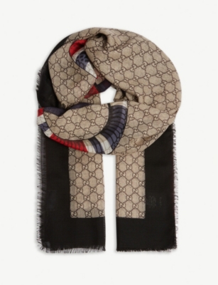 gucci scarf selfridges