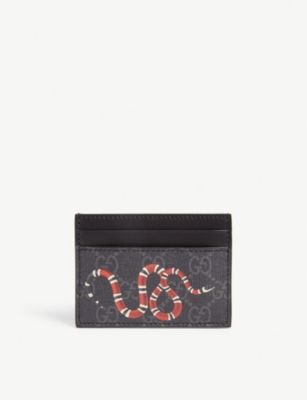 card holder gucci snake