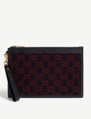 Gucci discount wool pouch