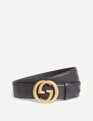 GUCCI - Interlocking GG leather belt | Selfridges.com