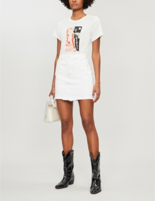 REFORMATION PERFECT VINTAGE GRAPHIC-PRINT ORGANIC COTTON T-SHIRT