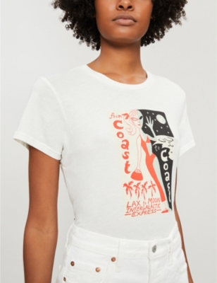 REFORMATION PERFECT VINTAGE GRAPHIC-PRINT ORGANIC COTTON T-SHIRT