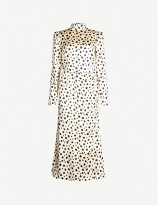 spotty silk dress