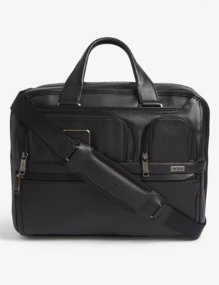 Shop Tumi Black Alpha 3 Expandable Laptop Briefcase