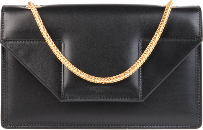 SAINT LAURENT   Betty mini leather clutch