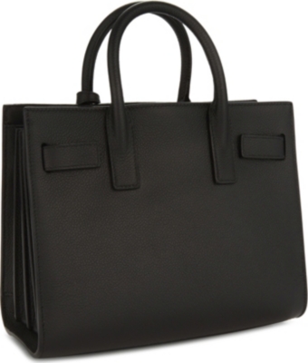 SAINT LAURENT Sac de Jour nano grained leather tote