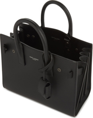 SAINT LAURENT Sac de Jour nano grained leather tote