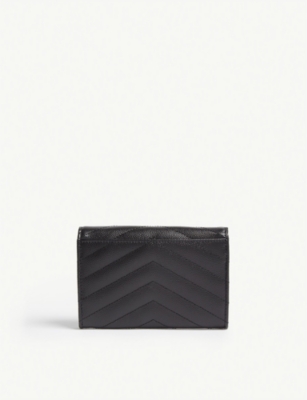 SAINT LAURENT Monogram matelassé leather wallet